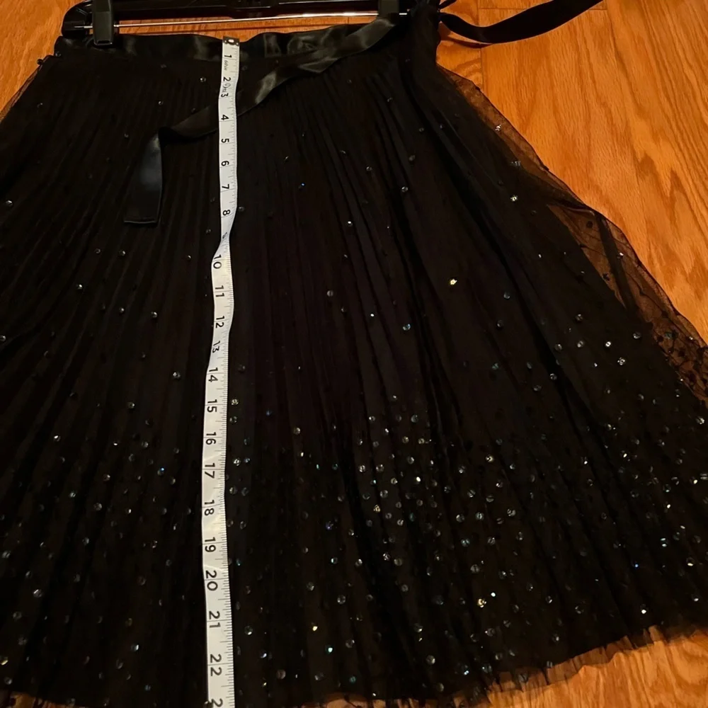 Express Black Sequin Tulle Skirt, size 5/6 - Picture 4 of 7